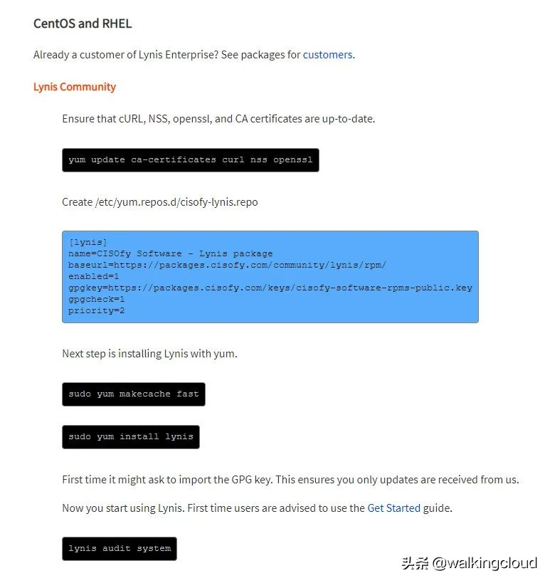 CentOS7下使用开源安全审计工具Lynis